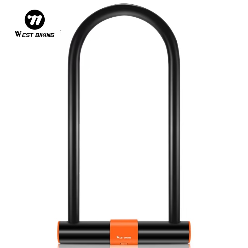 U Lock Heavy Duty - West biking aço carbono bicicleta u
