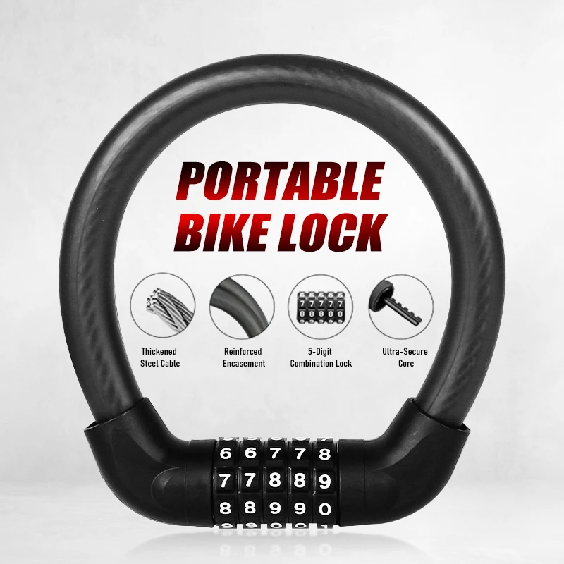 U Lock Heavy Duty - Cadeado de Bicicleta com Combinação de