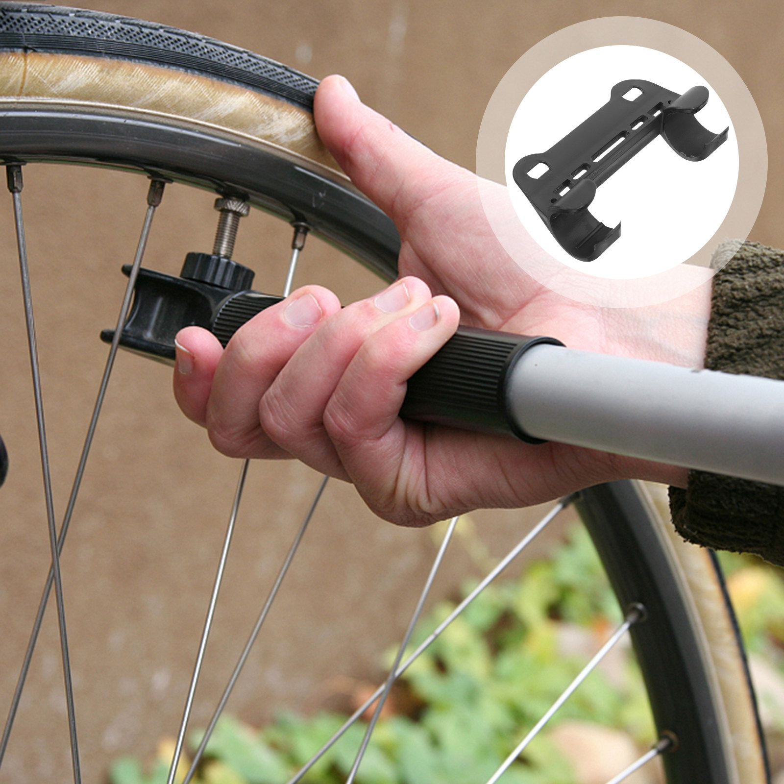 Bike Pump Frame Mount - 5 Peças Suporte Profissional para Bomba