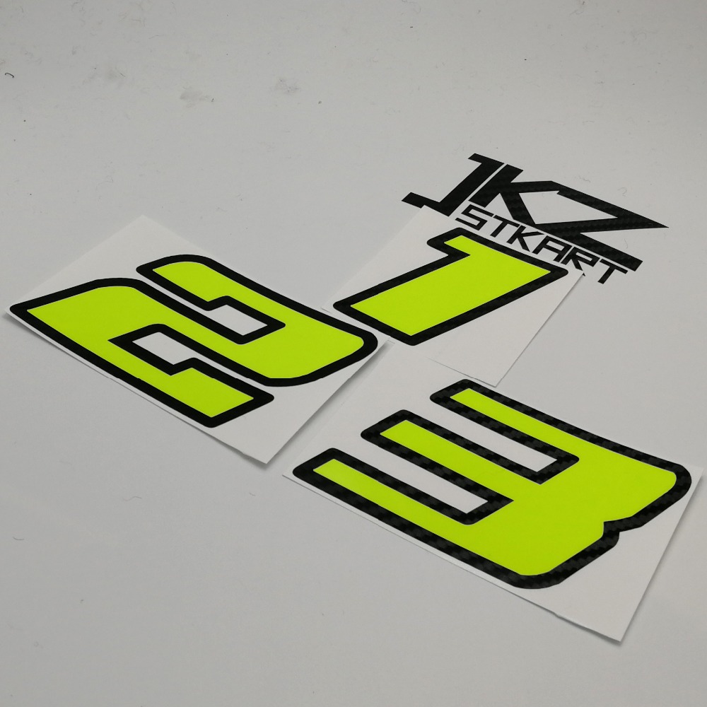 Cycling Quote - Adesivo de Número Neon JKZ STKART,