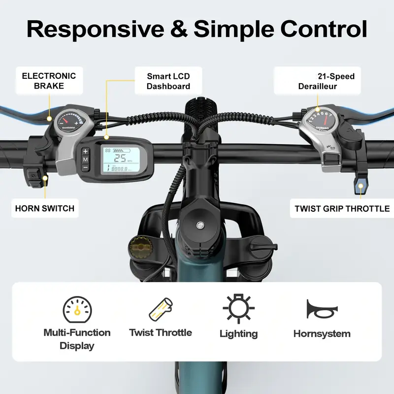 Bicicleta Elétrica de Montanha - Commuter Biking avaliação e preço