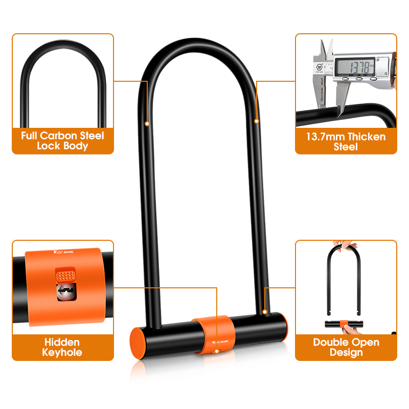 Cadeado de Bicicleta WEST BIKI - U Lock Heavy Duty avaliação e preço